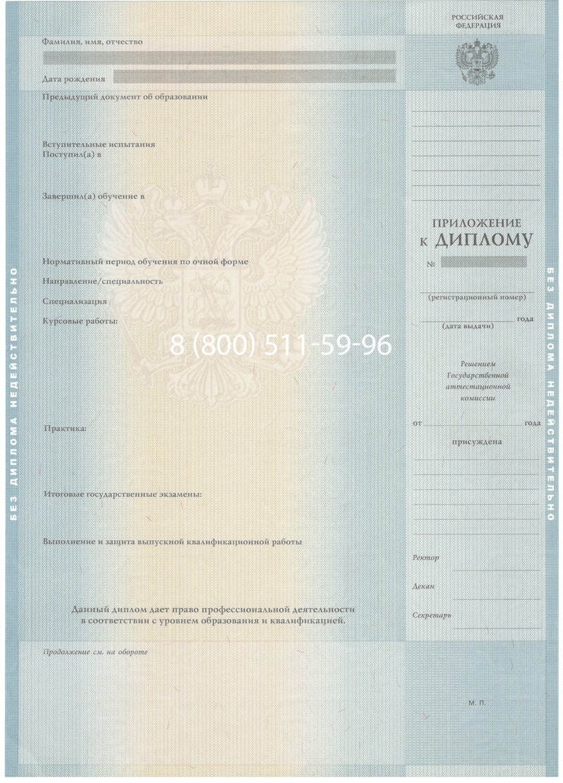 Заказать Диплом бакалавра 2012-2013 годов в Рязани