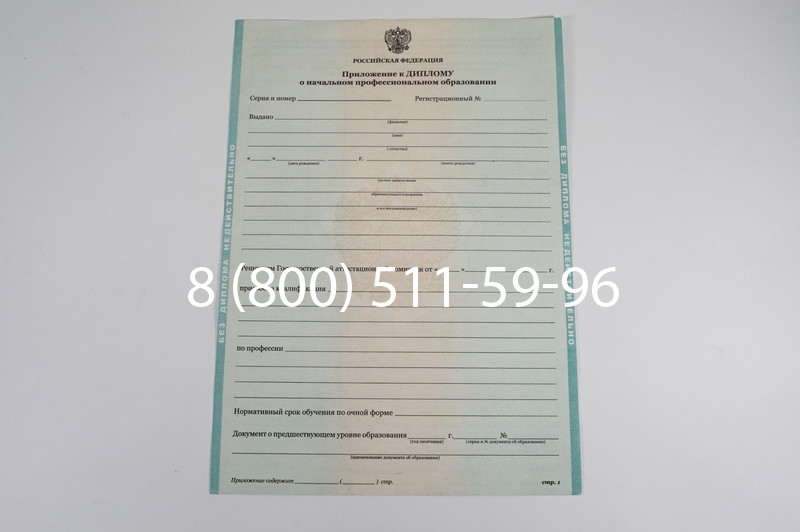 Диплом ПТУ 2014-2024 года в Рязани